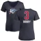 Women's Josh Giddey Name and Number Banner Wave V-Neck T-Shirt - Navy