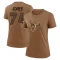 Women's Josh Jones Legend 2023 Salute To Service Performance T-Shirt - Brown