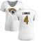 Women's Josh Lambo Name & Number Slim Fit T-Shirt - White