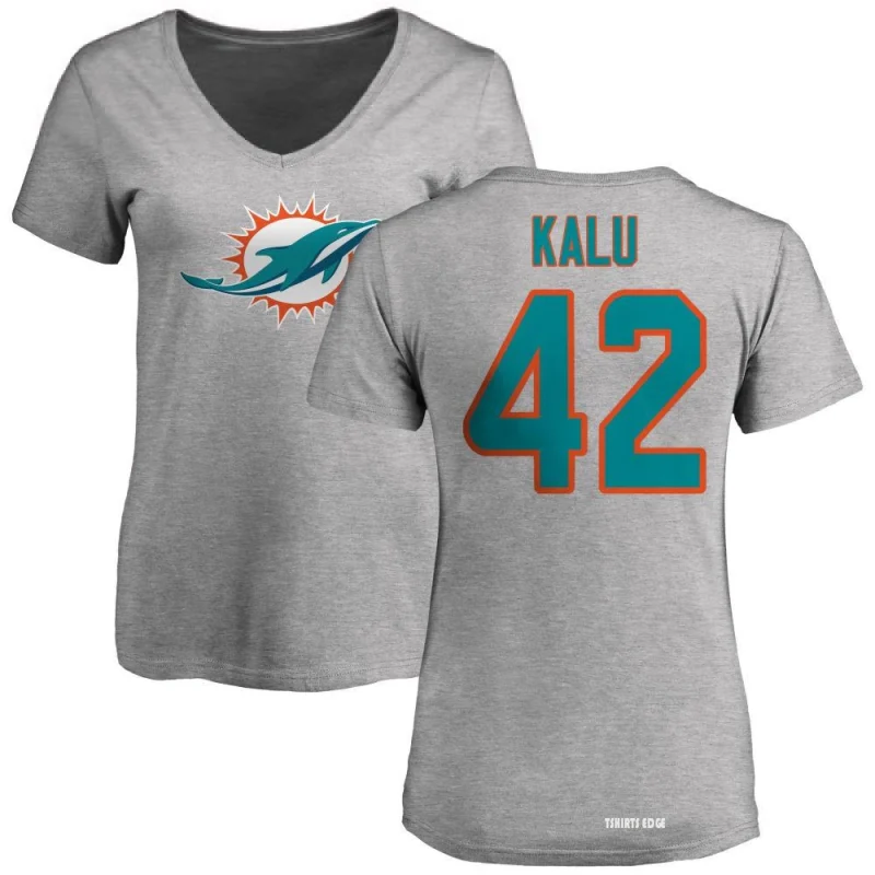 Joshua Kalu Name & Number T-Shirt - Ash - Tshirtsedge