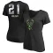 Women's Jrue Holiday Midnight Mascot T-Shirt - Black