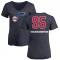 Women's Juan Toscano-Anderson Name and Number Banner Wave V-Neck T-Shirt - Navy