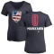 Women's Juho Markkanen Name and Number Banner Wave V-Neck T-Shirt - Navy