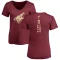 Women's Julian Lutz One Color Backer T-Shirt - Maroon