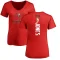 Women's Julio Jones Backer Slim Fit T-Shirt - Red