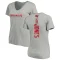 Women's Julio Jones Backer V-Neck T-Shirt - Ash