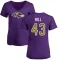 Women's Justice Hill Name & Number Slim Fit T-Shirt - Purple