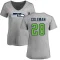 Women's Justin Coleman Name & Number Slim Fit T-Shirt - Ash