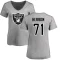 Women's Justin Herron Name & Number Slim Fit T-Shirt - Ash