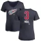 Women's Justin Holl Name and Number Banner Wave V-Neck T-Shirt - Navy