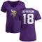 Women's Justin Jefferson Name & Number Slim Fit T-Shirt - Purple