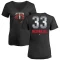 Women's Justin Morneau Midnight Mascot V-Neck T-Shirt - Black