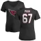 Women's Justin Pugh Name & Number Slim Fit T-Shirt - Black