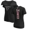 Women's Justin Shaffer Backer Slim Fit T-Shirt - Black