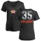 Women's Justin Verlander Midnight Mascot V-Neck T-Shirt - Black