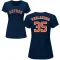 Women's Justin Verlander Name & Number T-Shirt - Navy