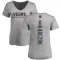 Women's Kaedan Korczak Backer Slim Fit V-Neck T-Shirt - Heathered Gray