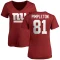 Women's Kalil Pimpleton Name & Number Slim Fit T-Shirt - Red