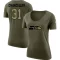 Women's Kam Chancellor Legend Salute to Service Scoop Neck T-Shirt - Olive