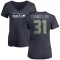 Women's Kam Chancellor Name & Number Slim Fit T-Shirt - Navy