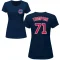 Women's Keegan Thompson Name & Number T-Shirt - Navy