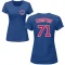 Women's Keegan Thompson Name & Number T-Shirt - Royal