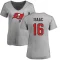 Women's Keenan Isaac Name & Number Slim Fit T-Shirt - Ash