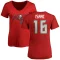 Women's Keenan Isaac Name & Number Slim Fit T-Shirt - Red