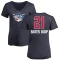 Women's Keita Bates-Diop Name and Number Banner Wave V-Neck T-Shirt - Navy