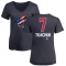 Women's Keith Tkachuk Name and Number Banner Wave V-Neck T-Shirt - Navy