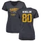 Women's Kellen Winslow Distressed Name & Number Slim Fit V-Neck T-Shirt - Navy