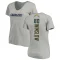 Women's Kellen Winslow Name & Number Slim Fit V-Neck T-ShirtHeather - Gray