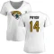 Women's Kendric Pryor Name & Number Slim Fit T-Shirt - White