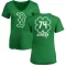 Women's Kenley Jansen Dubliner Name & Number V-Neck T-ShirtKelly - Green