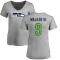 Women's Kenneth Walker III Name & Number Slim Fit T-Shirt - Ash