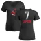 Women's Kenny Lofton Midnight Mascot V-Neck T-Shirt - Black