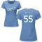 Women's Kevin Appier Name & Number T-Shirt - Light Blue