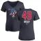 Women's Kevin Kelly Name and Number Banner Wave V-Neck T-Shirt - Navy