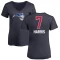 Women's Kevon Harris Name and Number Banner Wave V-Neck T-Shirt - Navy