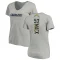 Women's Khalil Mack Name & Number Slim Fit V-Neck T-ShirtHeather - Gray