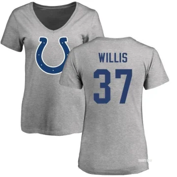 Women's Khari Willis Backer Slim Fit T-Shirt - Royal - Tshirtsedge