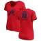 Women's Kirby Yates RBI Slim Fit V-Neck T-Shirt - Red