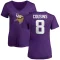 Women's Kirk Cousins Name & Number Slim Fit T-Shirt - Purple