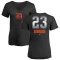 Women's Kirk Gibson Midnight Mascot V-Neck T-Shirt - Black