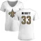 Women's Kirk Merritt Name & Number Slim Fit T-Shirt - White