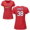 Women's Kodi Whitley Name & Number T-Shirt - Red