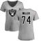 Women's Kolton Miller Name & Number Slim Fit T-Shirt - Ash