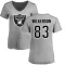 Women's Kristian Wilkerson Name & Number Slim Fit T-Shirt - Ash