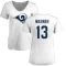 Women's Kurt Warner Name & Number Slim Fit T-Shirt - White