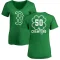 Women's Kutter Crawford Dubliner Name & Number V-Neck T-ShirtKelly - Green